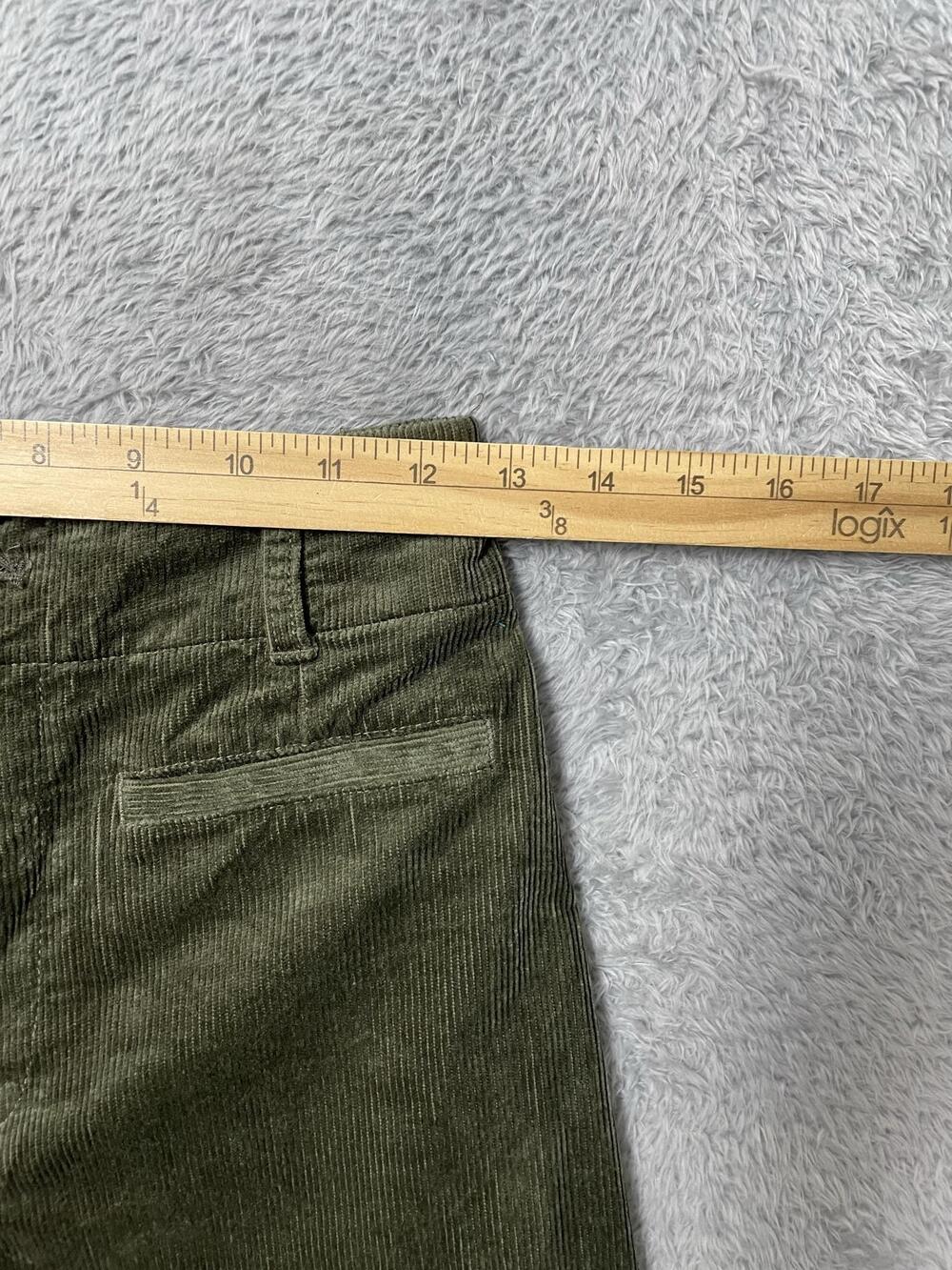 Maeve Anthropologie Pants Womens 25 Brown/Green Corduroy Straight Leg Chino - Picture 4 of 13